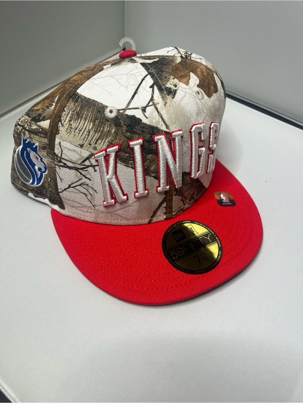 NWT New Era Sacramento Kings Realtree Camo 59FIFTY Fitted NBA Hat Cap Size 7 7/8